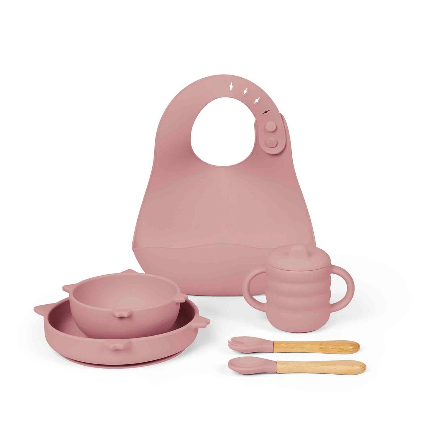 6 Piece Silicone Feeding Set
