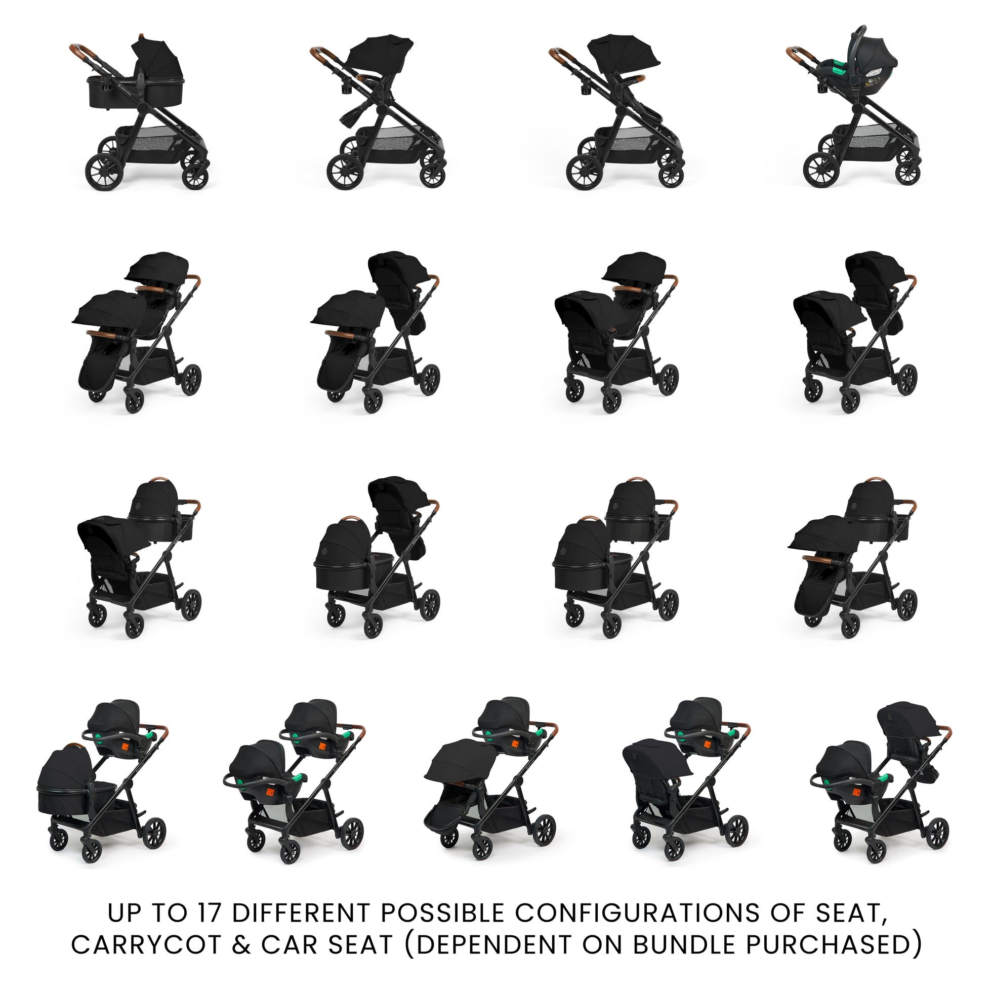 graco cirrus stroller Virgo Twin 18 Piece Travel System with i-Size Cirrus Car Seats & ISOFI – Ickle Bubba