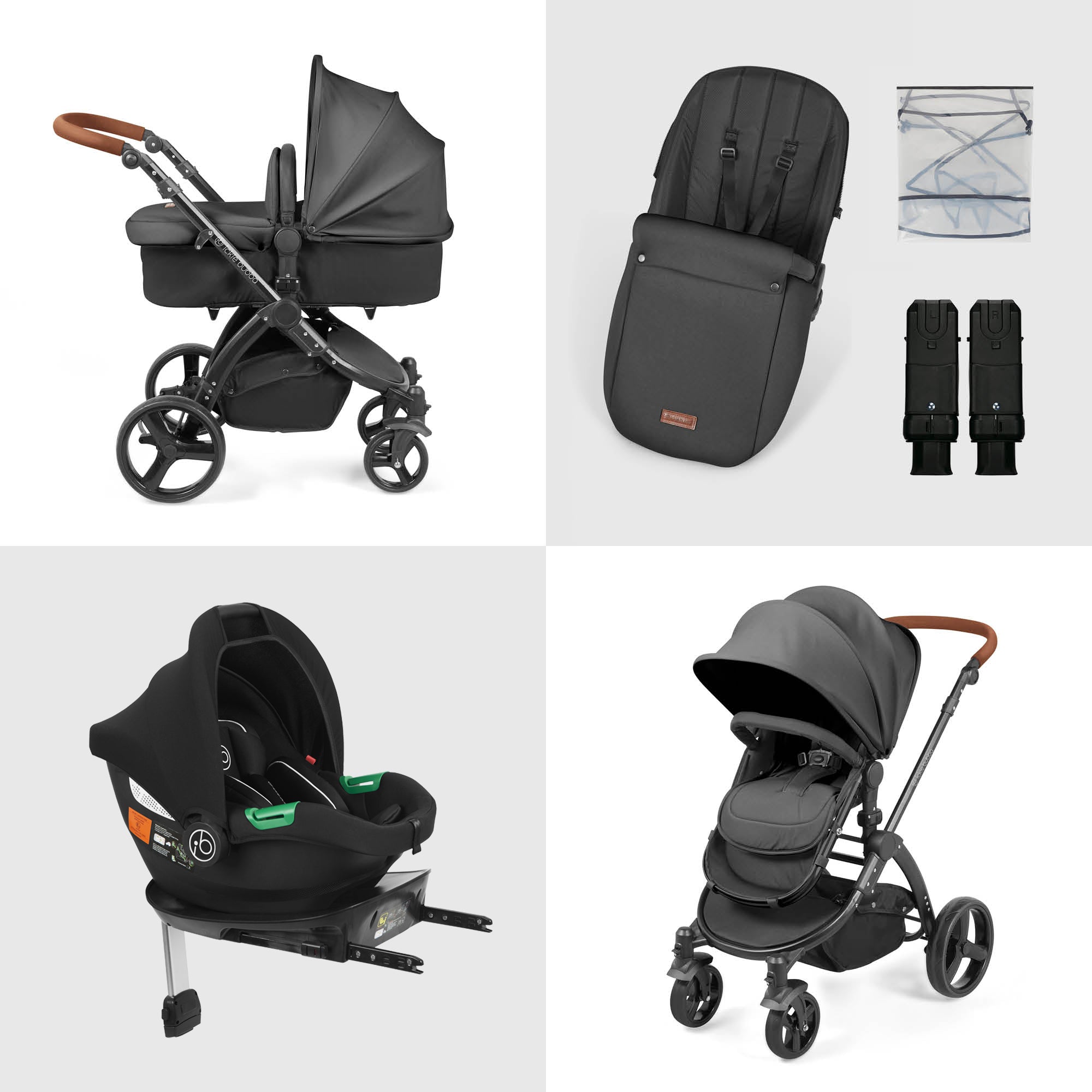 Stomp Urban 10 Piece Travel System with i-Size Cirrus Car Seat & ISOFI ...