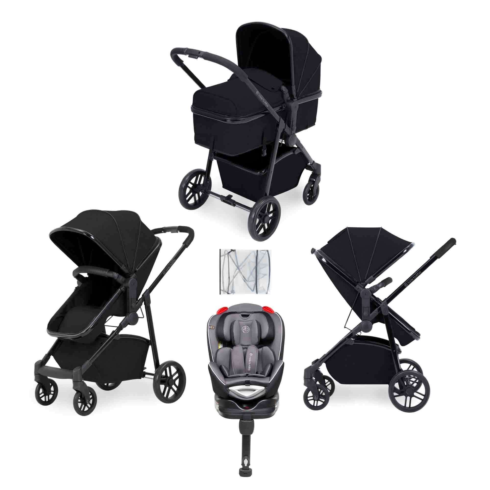 Ickle Bubba Zira Moon 3 in 1 (Astral) Travel System - Black / Tan