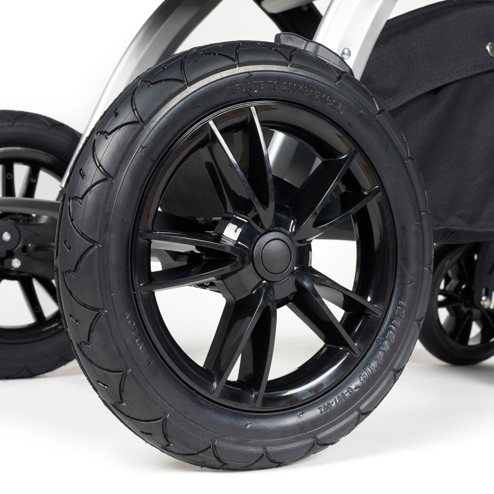Ickle Bubba Stomp Luxe Stratus Travel System - Black/Charcoal Grey