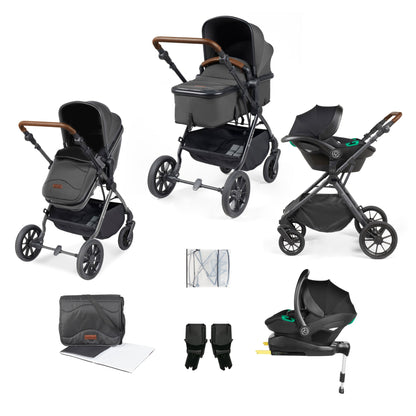 Cosmo 9 Piece Travel System with i-Size Stratus Car Seat & ISOFIX Base