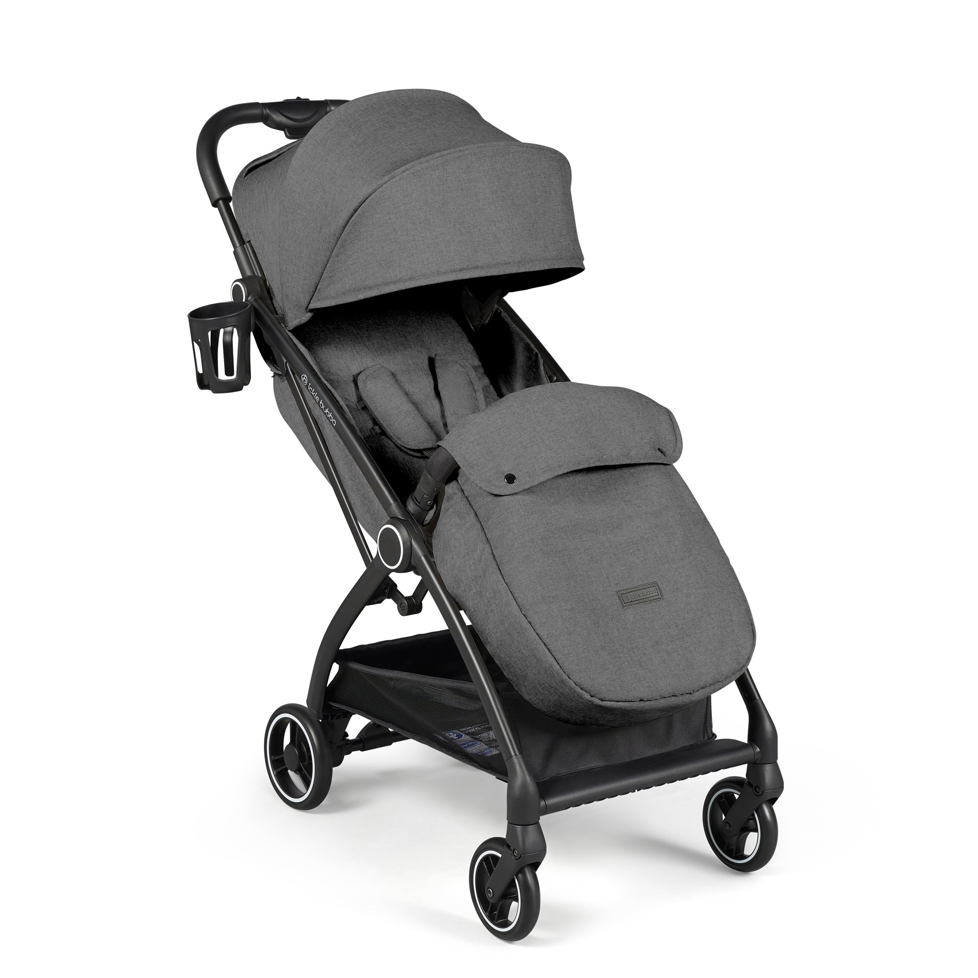 Ickle Bubba Stomp Luxe Stratus Travel System - Black/Charcoal Grey